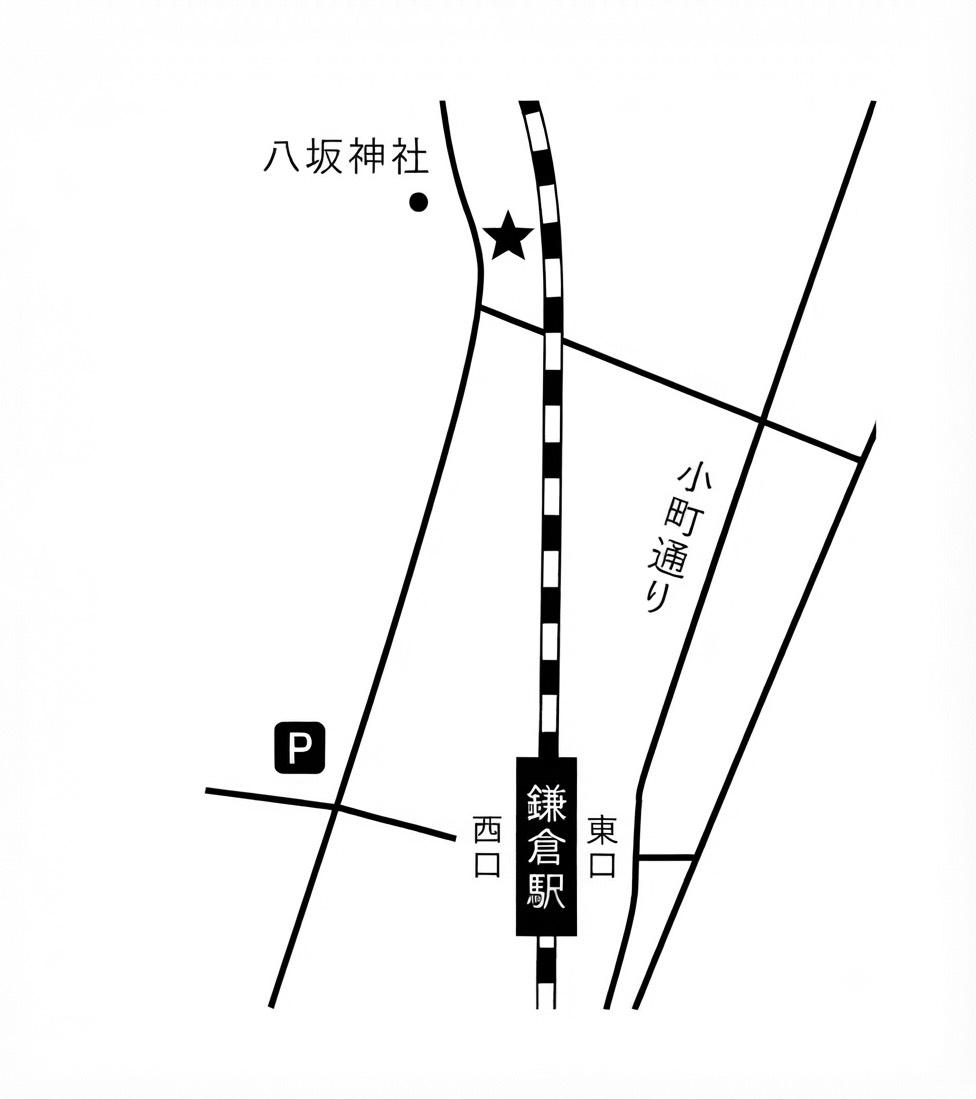 鎌倉駅からHanaliaまでの地図